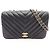 Timeless Borsa a tracolla Chanel Chevron V-stitch Nero