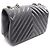 Timeless Borsa a tracolla Chanel Chevron V-stitch Nero - vista 2