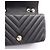 Timeless Borsa a tracolla Chanel Chevron V-stitch Nero - vista 8