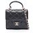 Timeless Chanel Mini Matelassé Chain Clutch Preto