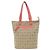 Bulgari Borsa Bvlgari in tela beige e arancione