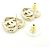 Orecchini a lobo Chanel ABG044 Gold D'oro - vista 3