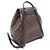 Zaino/Borsa Louis Vuitton Montsouris NM PM Marrone Nero - vista 2