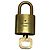 Louis Vuitton Padlock and Key Logo Metal medium D'oro