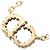Collana Christian Dior CD Logo Claire Dilune D'oro - vista 2