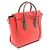 Céline Borsa a mano Celine Luggage Nano Shopper Rosso Cachi - vista 2
