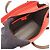 Céline Borsa a mano Celine Luggage Nano Shopper Rosso Cachi - vista 3