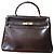borsa Hermès Kelly 32 in pelle marrone