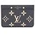 Louis Vuitton Monogram Empreinte Visitenkartenetui Schwarz Beige