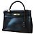 Borsa Hermès Kelly 32 in pelle nera Nero