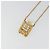 Pendente a forma di flacone di profumo Chanel CC No.5 in metallo D'oro - vista 4
