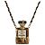 Chanel CC No.5 Perfume Bottle Pendant Metal Golden - view 3