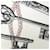 Hermès Carré Hermes LES CLES Sciarpa Muffler Rosa Bianco - vista 5