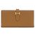 Hermès Cartera larga Hermes Bearn Soufflé Castaño Dorado