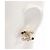 Orecchini a clip Chanel Coco Mark Nero Bianco D'oro - vista 4