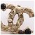 Orecchini a clip Chanel Coco Mark Nero Bianco D'oro - vista 8