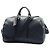 Borsa da viaggio Louis Vuitton Kendall PM in pelle Taiga Nero Ardesia