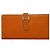 Béarn Hermès Bearn Souffle Geldbörse orange H
