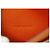 Béarn Hermès Bearn Souffle Geldbörse orange H - Ansicht 11