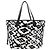 Borsa Tote Louis Vuitton Neverfull MM Nero Bianco
