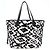 Borsa Tote Louis Vuitton Neverfull MM Nero Bianco - vista 2