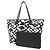 Borsa Tote Louis Vuitton Neverfull MM Nero Bianco - vista 22