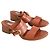 Sandali Sartore in pelle camel Cammello - vista 3