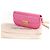 Borsa a tracolla Louis Vuitton Malibu in pelle rosa - vista 7