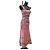 Vestido largo de seda rosa Roberto Cavalli con estampado floral - vista 2