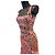 Vestido largo de seda rosa Roberto Cavalli con estampado floral - vista 3
