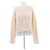 Autre Marque Cremefarbener Pullover mit Herzmuster Beige