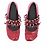Abraham Will Ballerine rosse con borchie Rosso - vista 4
