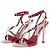 Sandali Jimmy Choo Lula 100 Rossi in Tessuto Taglia 37 Rosso