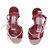 Sandali Jimmy Choo Lula 100 Rossi in Tessuto Taglia 37 Rosso - vista 3
