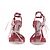 Sandali Jimmy Choo Lula 100 Rossi in Tessuto Taglia 37 Rosso - vista 4