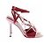 Sandali Jimmy Choo Lula 100 Rossi in Tessuto Taglia 37 Rosso - vista 6