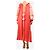 Autre Marque Rotes besticktes Baumwollkleid - size M - Ansicht 4