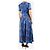 Autre Marque Set due pezzi top e gonna stampati blu - size UK 14 - vista 2