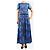 Autre Marque Set due pezzi top e gonna stampati blu - size UK 14 - vista 3