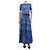 Autre Marque Set due pezzi top e gonna stampati blu - size UK 14 - vista 4