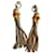 Gucci Orecchini Bambou Tassel in argento 825 e bambù Marrone chiaro Silver hardware