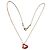 Collana Tiffany & Co. Elsa Peretti Open Heart in argento e rhodolite Rosa