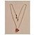 Collana Tiffany & Co. Elsa Peretti Open Heart in argento e rhodolite Rosa - vista 11