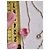 Collana Tiffany & Co. Elsa Peretti Open Heart in argento e rhodolite Rosa - vista 9