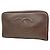 Pouch Chanel in vitello granulato marrone scuro