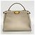 Borsa a mano in pelle Fendi Peekaboo Grigio - vista 12