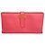 Hermès Portafoglio lungo Hermes Bearn Soufflé Rosa