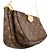 Louis Vuitton Monogram Multipochette Accessoires Schultertasche Braun Khaki - Ansicht 2
