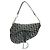 Borsa a tracolla Christian Dior Saddle SLO44001 Nero