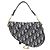 Borsa a mano Saddle Christian Dior DIOR OBLIQUE Blu - vista 2
